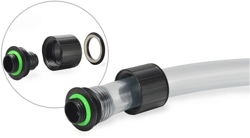 Bitspower Artemis Anschluss gerade G1/4 col. AG auf 16/10mm – matt juodas