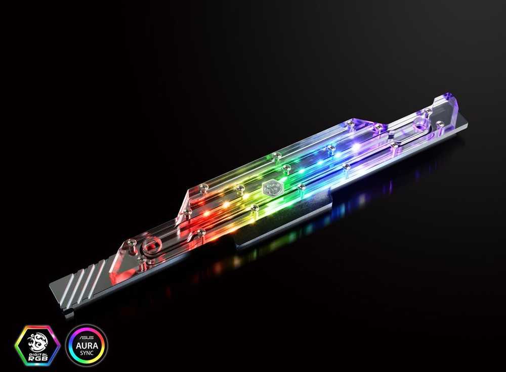 Bitspower Mosfet aušintuvas, skirtas ASUS ROG Dominus Extreme DRGB Nickel - Akrilas