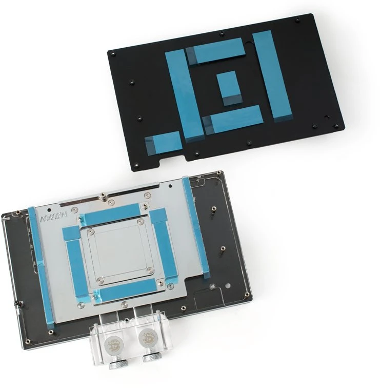 Bitspower NEBULA Suprim/Gaming Trio/Vanguard RTX 5090 Vanduo Cooler, ARGB – acrylic, juodas