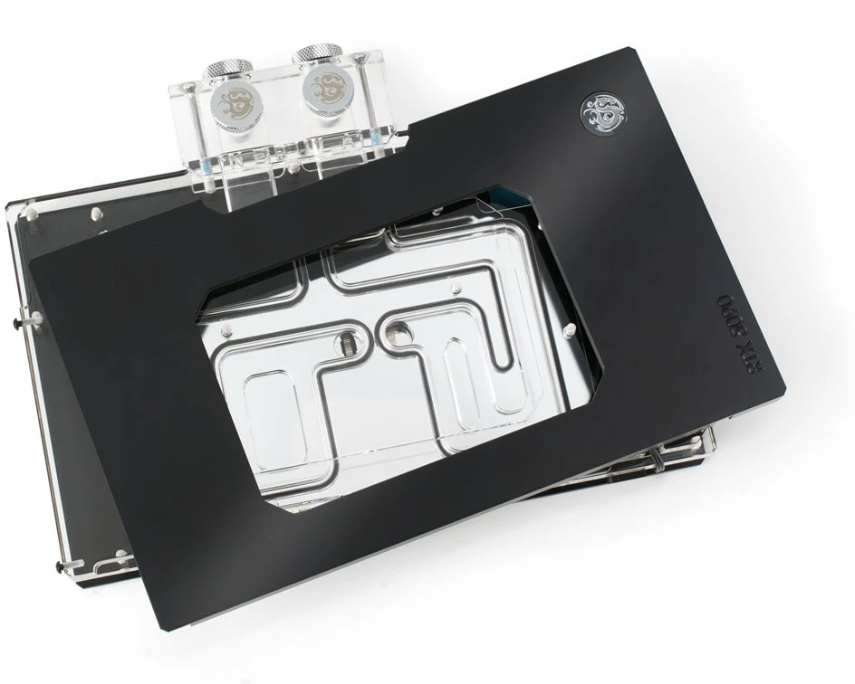 Bitspower NEBULA Suprim/Gaming Trio/Vanguard RTX 5090 Vanduo Cooler, ARGB – acrylic, juodas