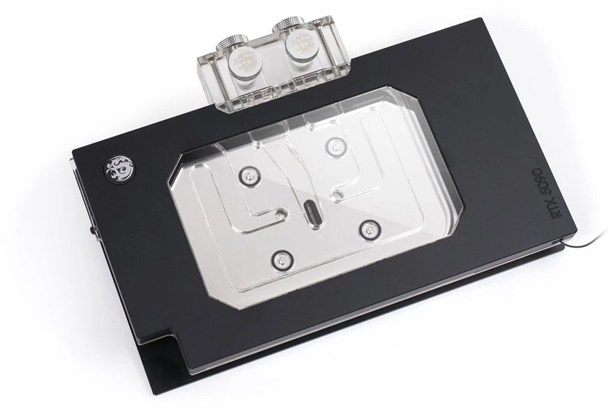 Bitspower NEBULA TUF Gaming RTX 5090 Vanduo Cooler, ARGB – acrylic, juodas