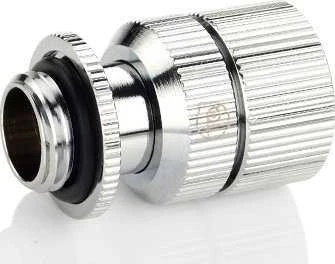 Bitspower Touchaqua Link Adapteris Male G1/4 Inch AG to Link Tube Adjustable 16-22mm – 2 vnt., sidabrinis