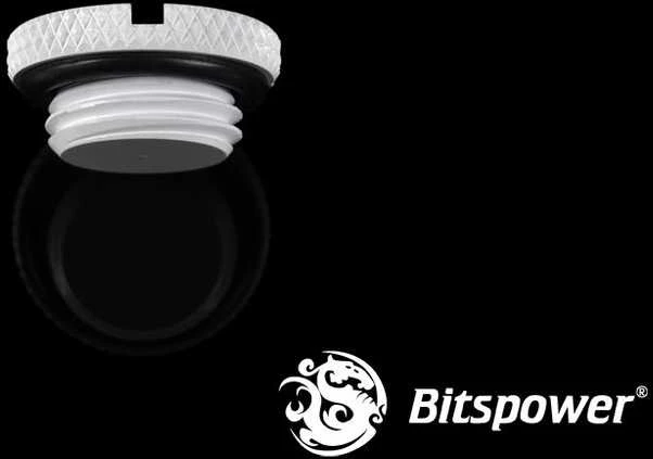 Bitspower sandarinimo kamštis G1/4 colio AG – plokščias, baltas
