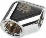 Bitspower kampinis G1/4 adapteris, blizgus plienas