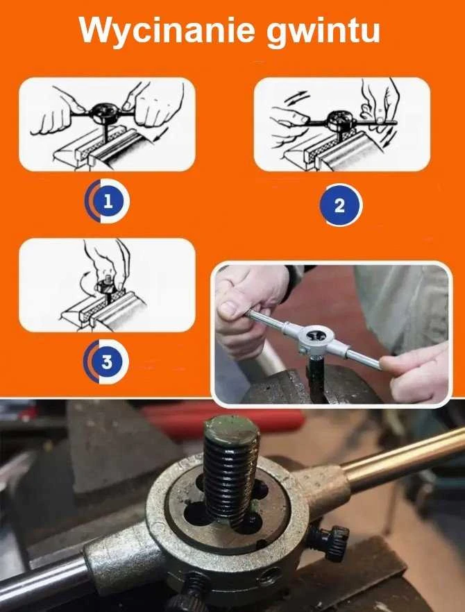 Bituxx Sriegimo ir sriegimo įrankių rinkinys 24 vnt. (M5-M12) metalinis lagaminas