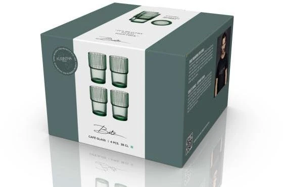 Bitz Puodeliai ir stiklinės 4 vnt. 380 ml (30676)