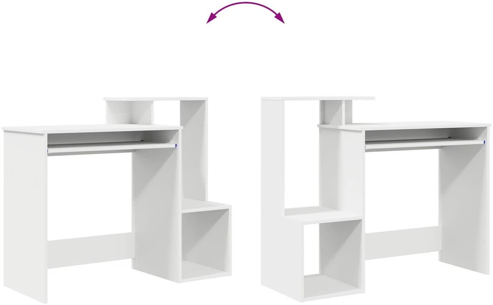 Stalas Balta 106 x 41 x 88.5 cm Apdirbta mediena