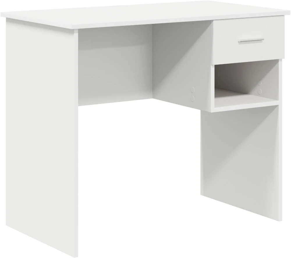 Stalas Balta 90 x 49 x 75 cm Apdirbta mediena