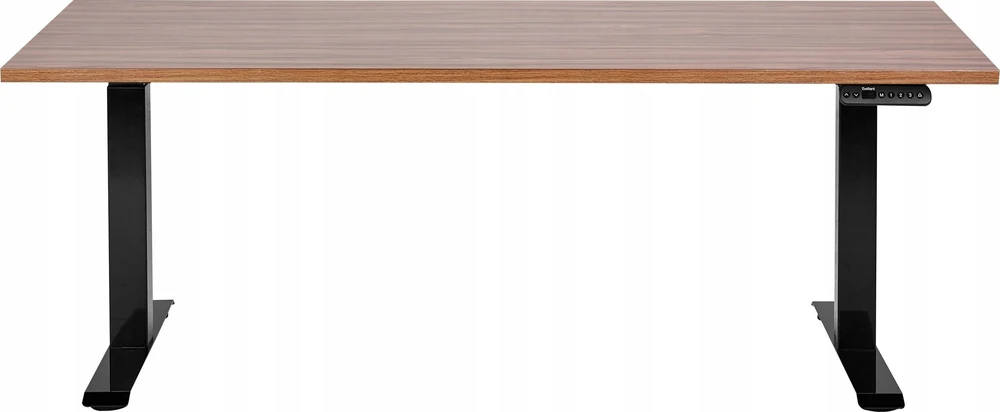 Beliani Reguliuojamo aukščio rašomasis stalas DESTINES rudas/juodas 160 cm 72 cm