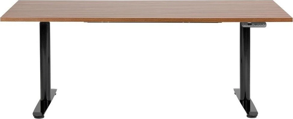 Beliani Elektra reguluojamas stalas DESTINAS, rudas/juodas, 180 cm x 80 cm