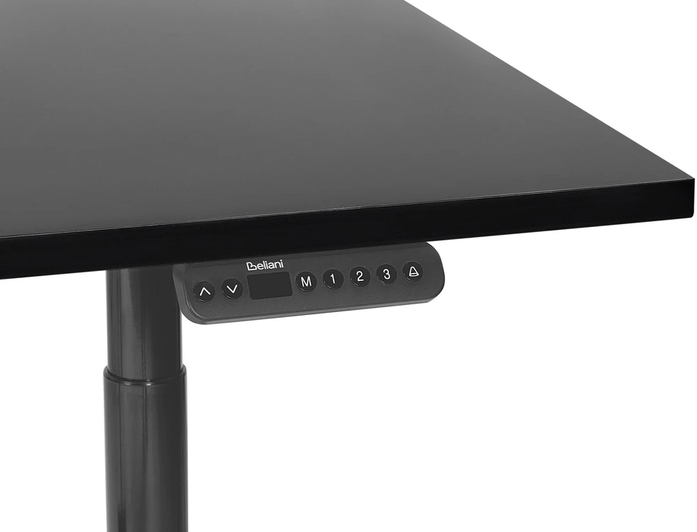 Beliani Elektriškai reguliuojamas stalas DESTINAS, juodas, 160 cm x 72 cm
