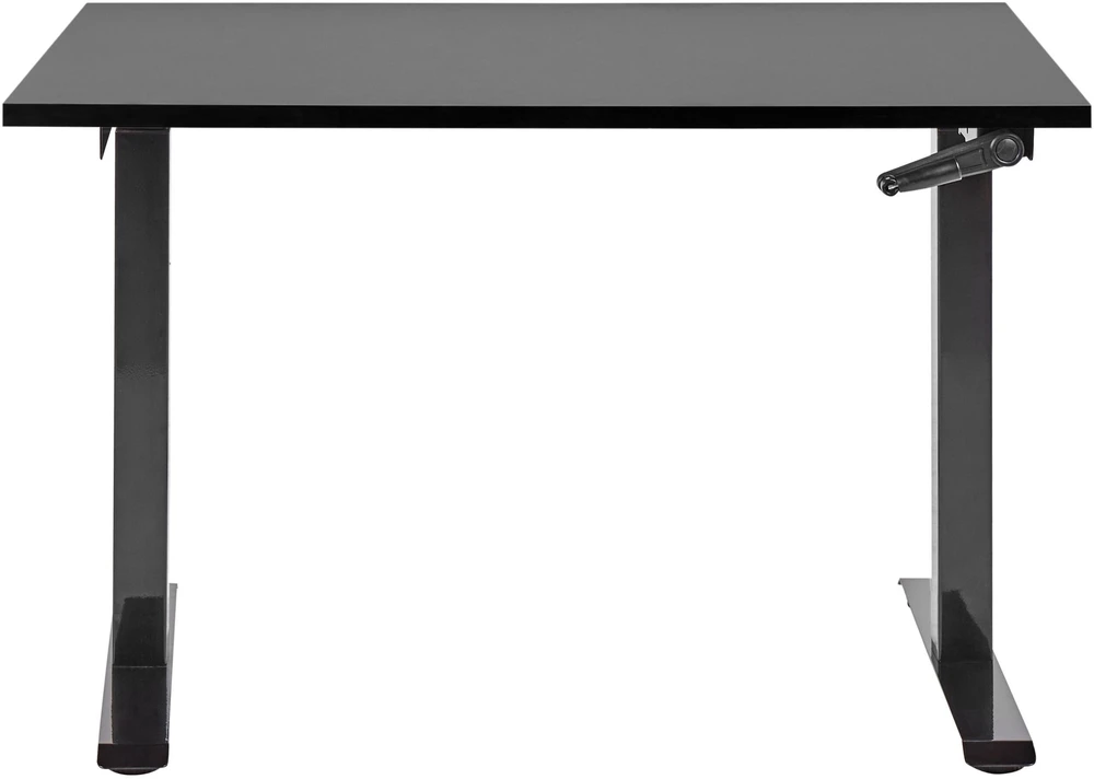 Beliani Rankiniu būdu reguliuojamas stalas DESTINES juodas 120 cm 72 cm