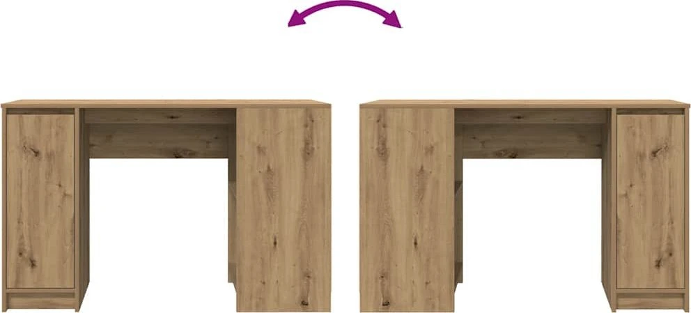 Rašomasis stalas, artisano, 120x42x76 cm, apdirbta mediena