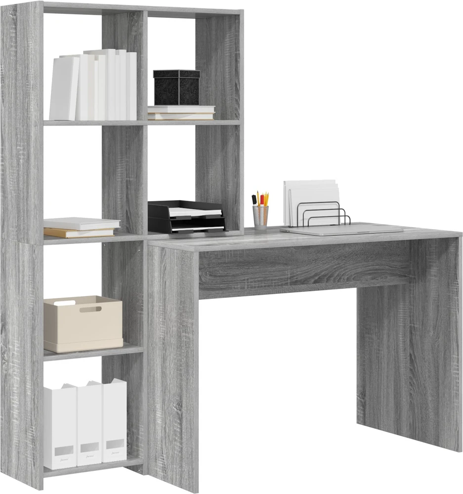 Stalas Pilkas Sonoma 138,5 x 55 x 143 cm Apdirbta mediena