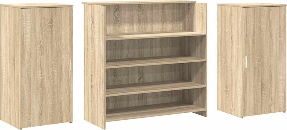 Registratūra, sonoma ąžuolo, 200x50x103,5 cm, apdirbta mediena