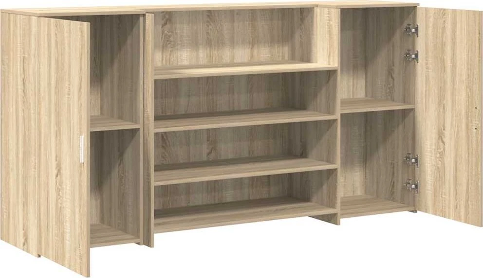 Registratūra, sonoma ąžuolo, 200x50x103,5 cm, apdirbta mediena