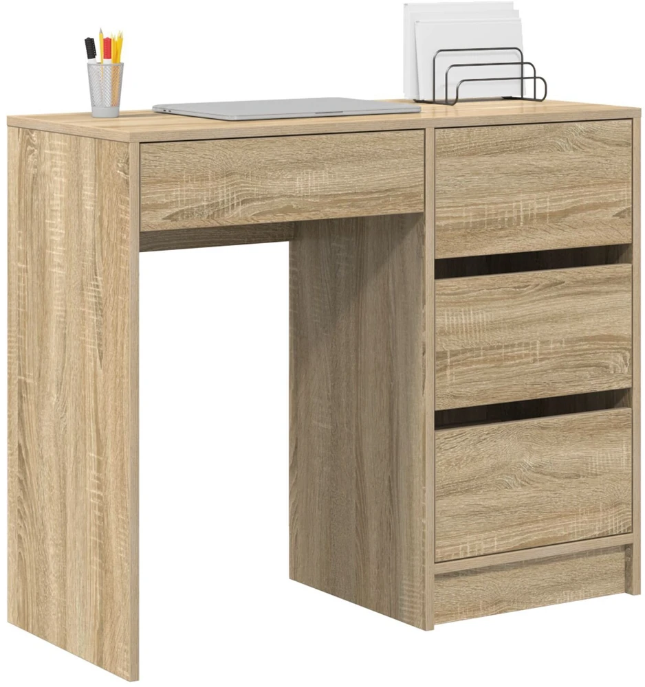Stalas Sonoma ąžuolas Apdirbta mediena 90 x 37.5 x 75 cm