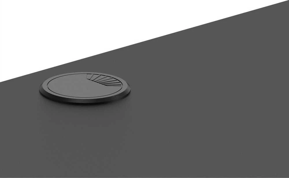 Žaidimų stalas Deltaco DT410 Gaming Desk, Motorizuotas, Reguliuojamo aukštis 730-1180mm, Juodas