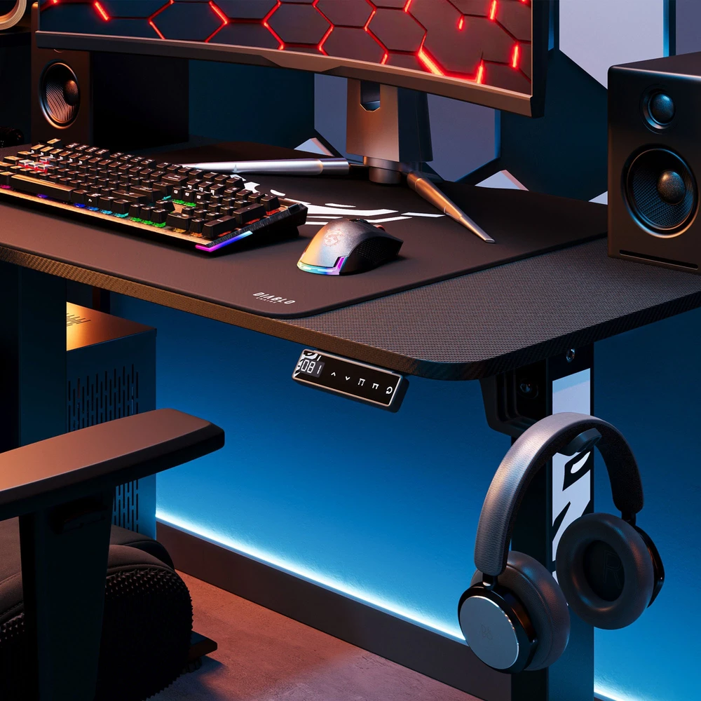 Diablo Chairs Diablo X-TENSIO 1100 Electric Desk juoda