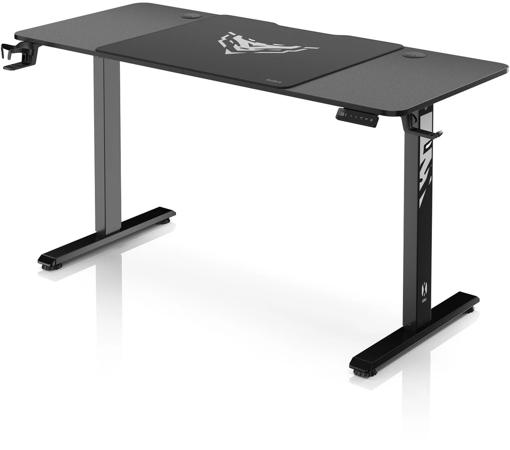 Diablo Chairs Diablo X-Tension 1400 Juodas elektra reguliuojamas Žaidimų Stalas | 1400 x 600 x 1170 mm