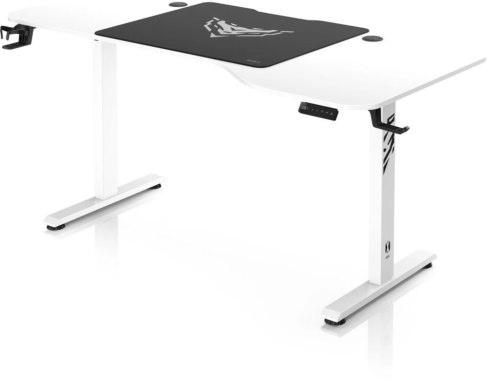 Diablo Chairs Diablo X-Tension 1600 Baltas elektra reguliuojamas Žaidimų Stalas | 1600 x 600 x 1170 mm