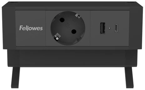 Fellowes biurko maitinimo modulis 1x lizdas, USB-A, USB-C