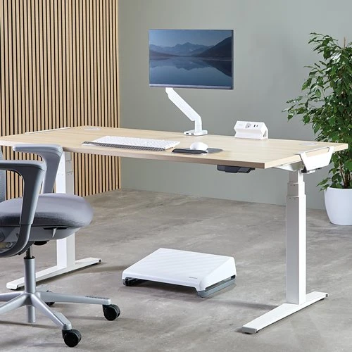 Fellowes biurko maitinimo modulis 1 lizdas, USB-A, USB-C balta