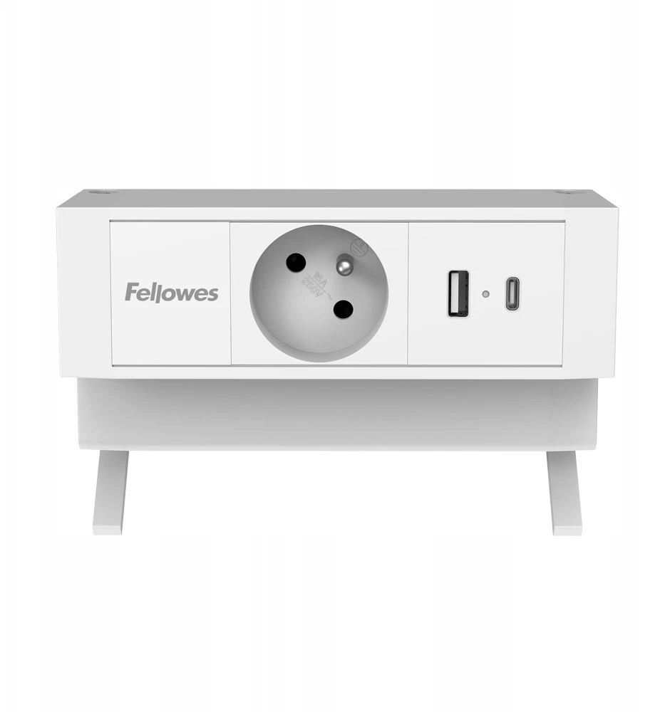 Fellowes Power desk, TIPAS E, balta