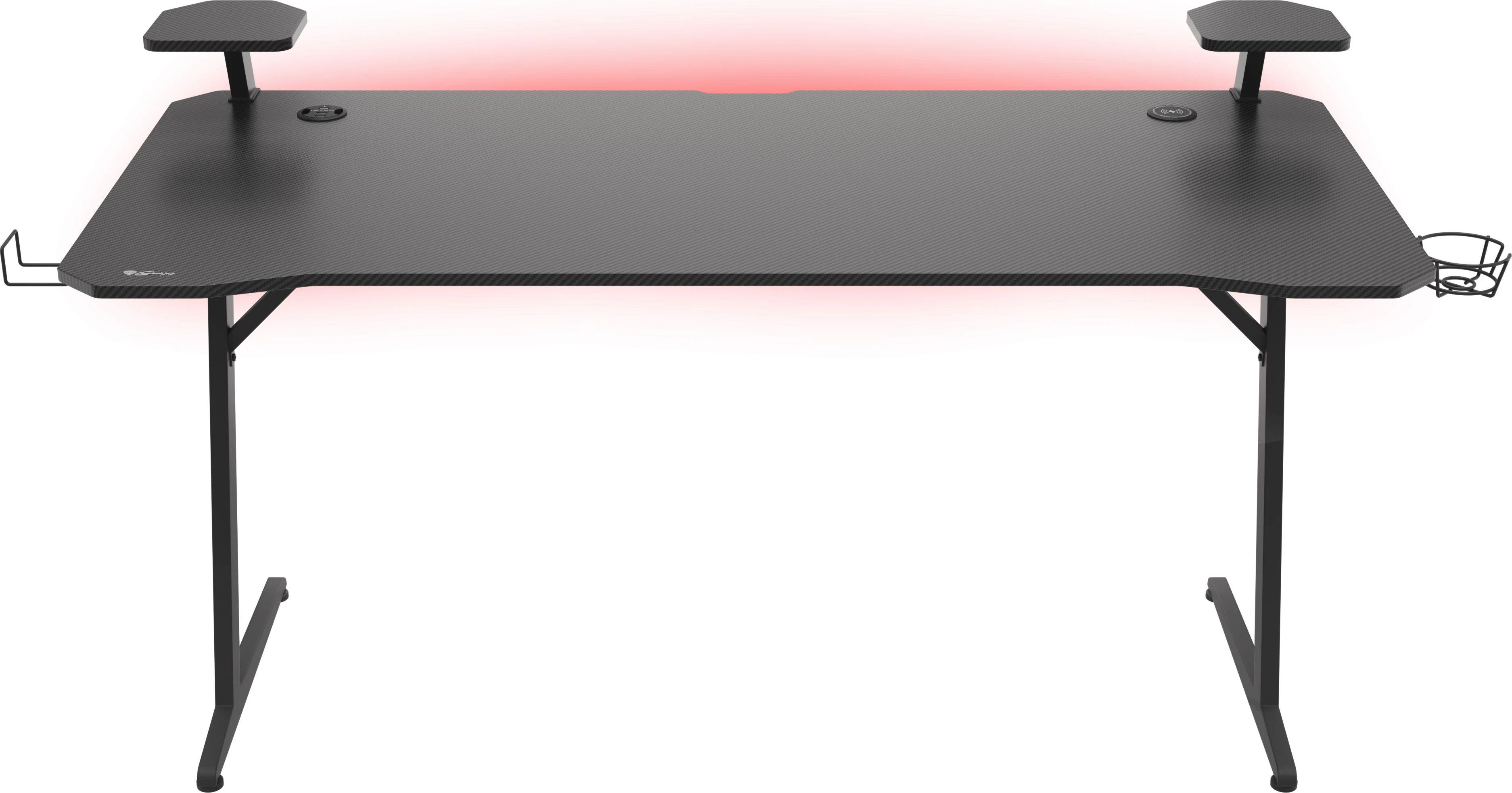 Žaidimų stalas Genesis Holm 510 RGB Gaming Desk, su pašvietimu