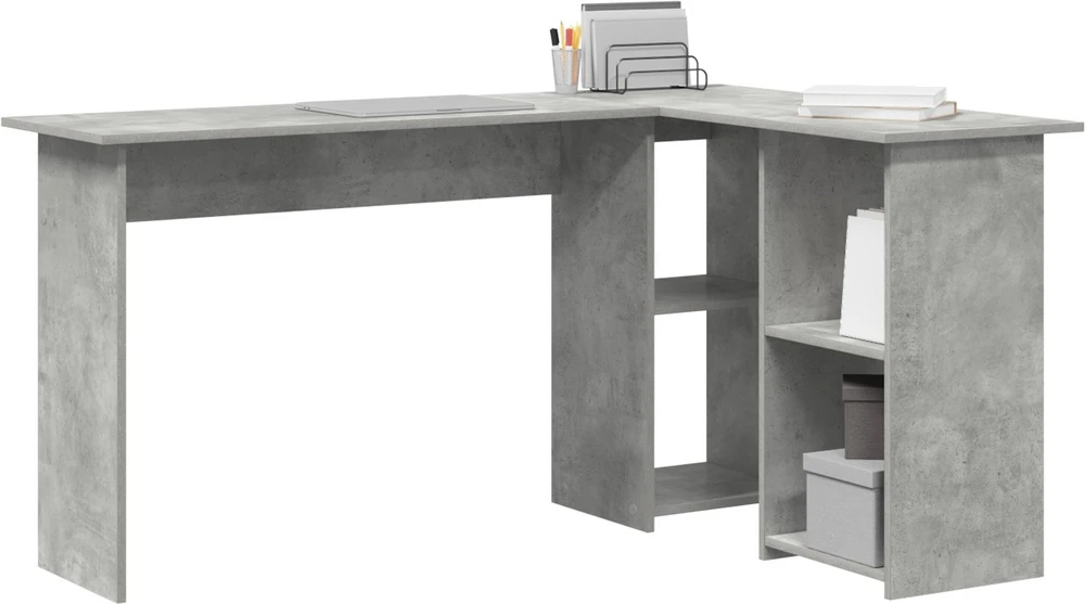 Stalas Betono pilka 142 x 102 x 73 cm Apdirbta mediena