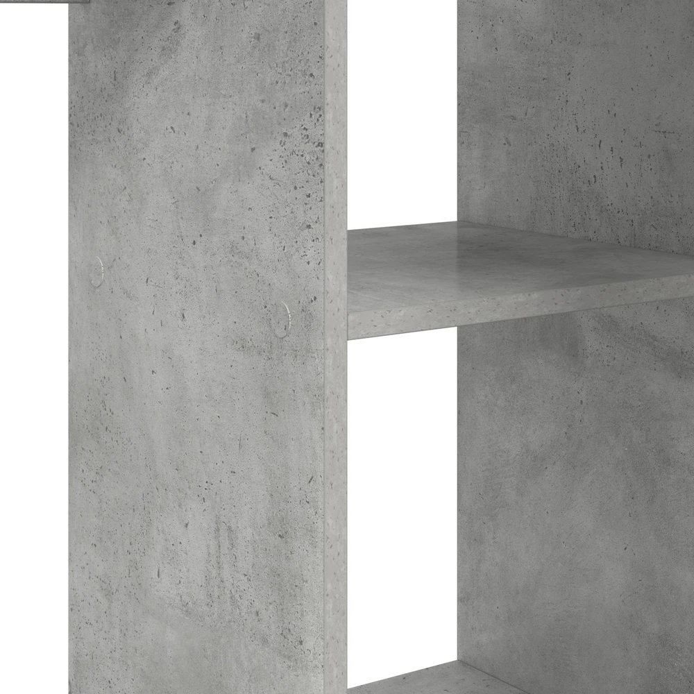 Stalas Betono pilka 142 x 102 x 73 cm Apdirbta mediena