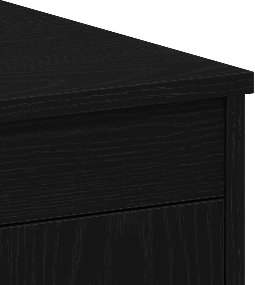 Stalas Juodas ąžuolas 100 x 50 x 76 cm Apdirbta mediena