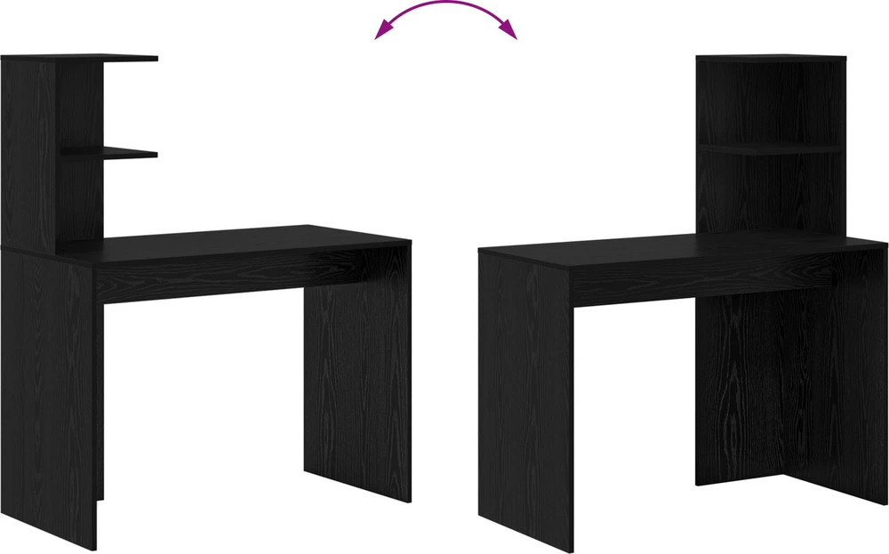 Stalas Juodas ąžuolas 102 x 50 x 124 cm Apdirbta mediena