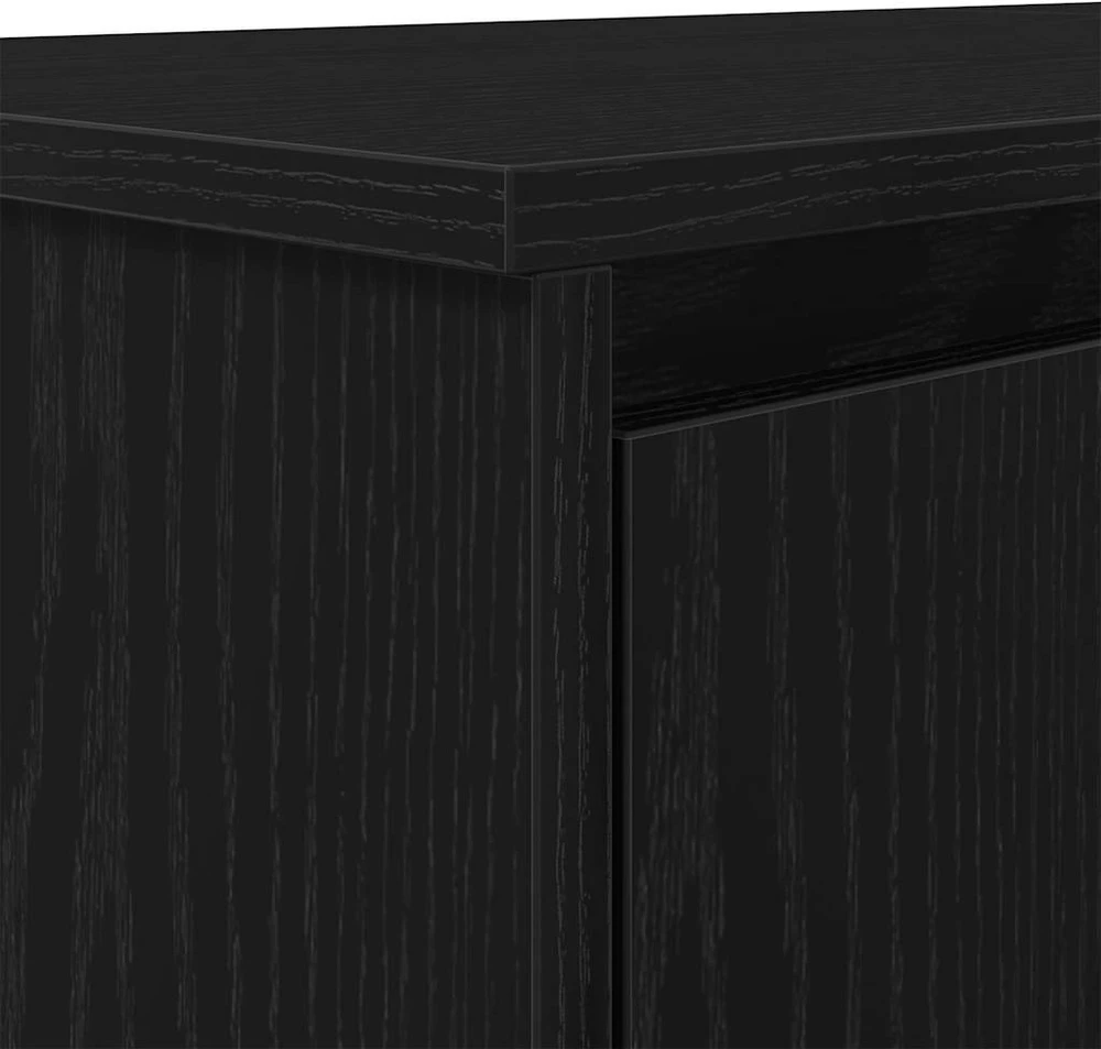 Rašomasis stalas, juodas ąžuolas, 120x42x76 cm apdirbta mediena