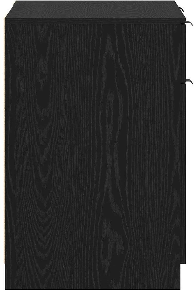 Stalas Juodas ąžuolas 133 x 50 x 75 cm Apdirbta mediena