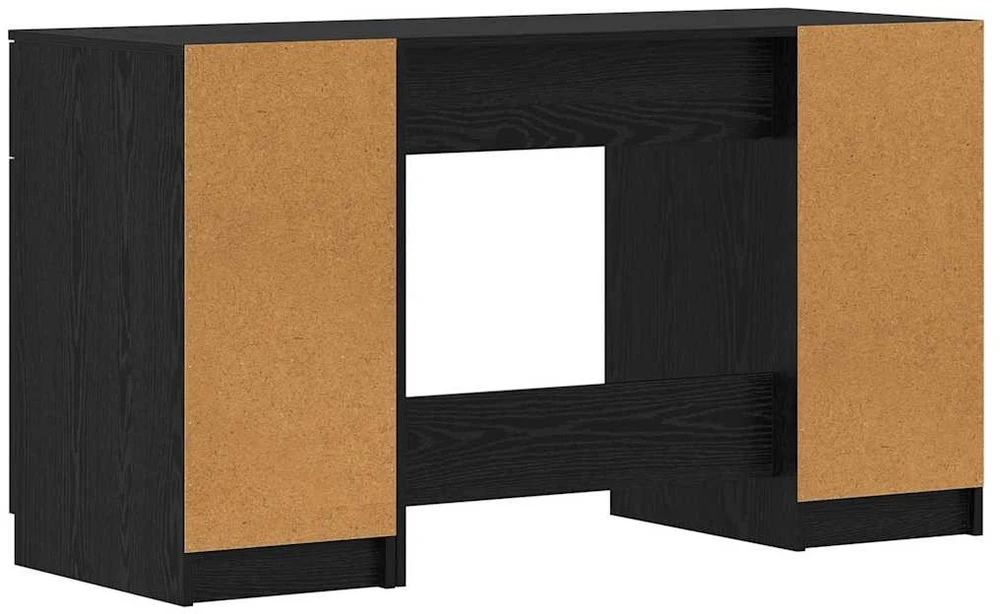 Stalas Juodas ąžuolas 133 x 50 x 75 cm Apdirbta mediena