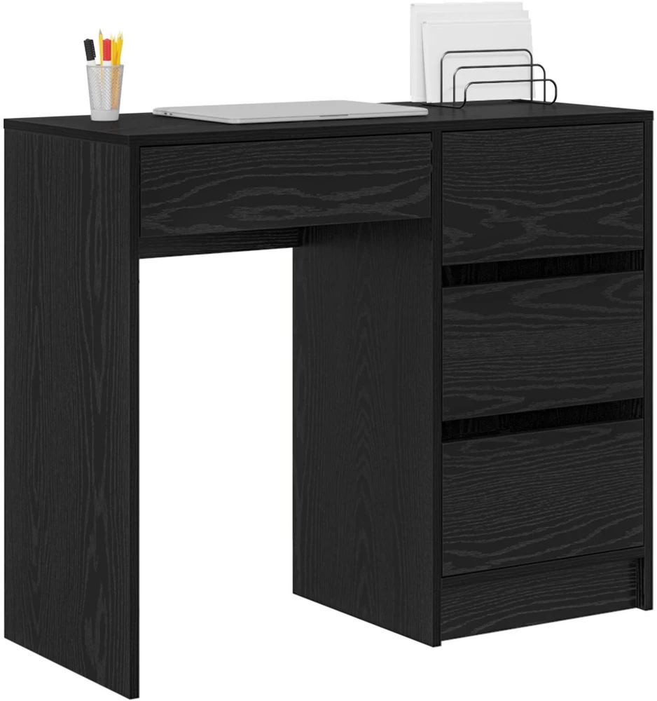 Stalas Juodas ąžuolas Apdirbta mediena 90 x 37.5 x 75 cm