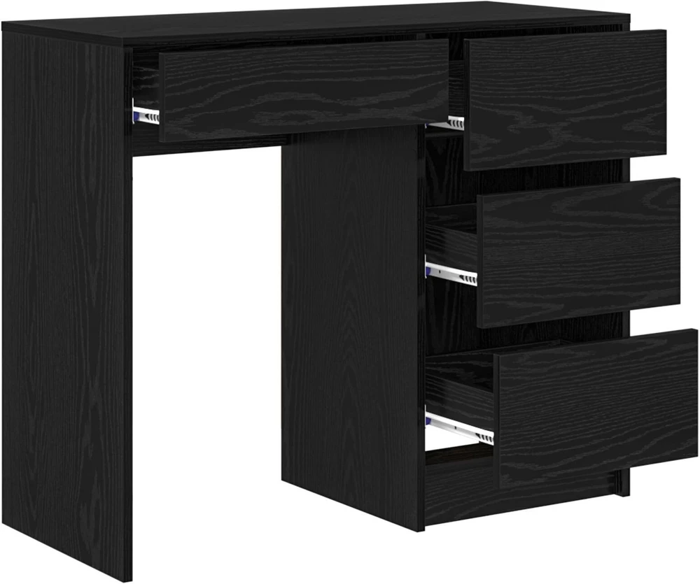 Stalas Juodas ąžuolas Apdirbta mediena 90 x 37.5 x 75 cm