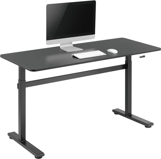 „LogiLink“ rankiniu būdu reguliuojamas reguliuojamo aukščio stalas EO0027 | 70–117 cm | Maksimali apkrova 40 kg | Juodas