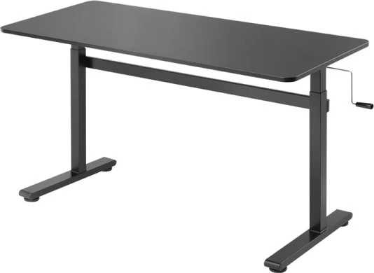 „LogiLink“ rankiniu būdu reguliuojamas reguliuojamo aukščio stalas EO0027 | 70–117 cm | Maksimali apkrova 40 kg | Juodas