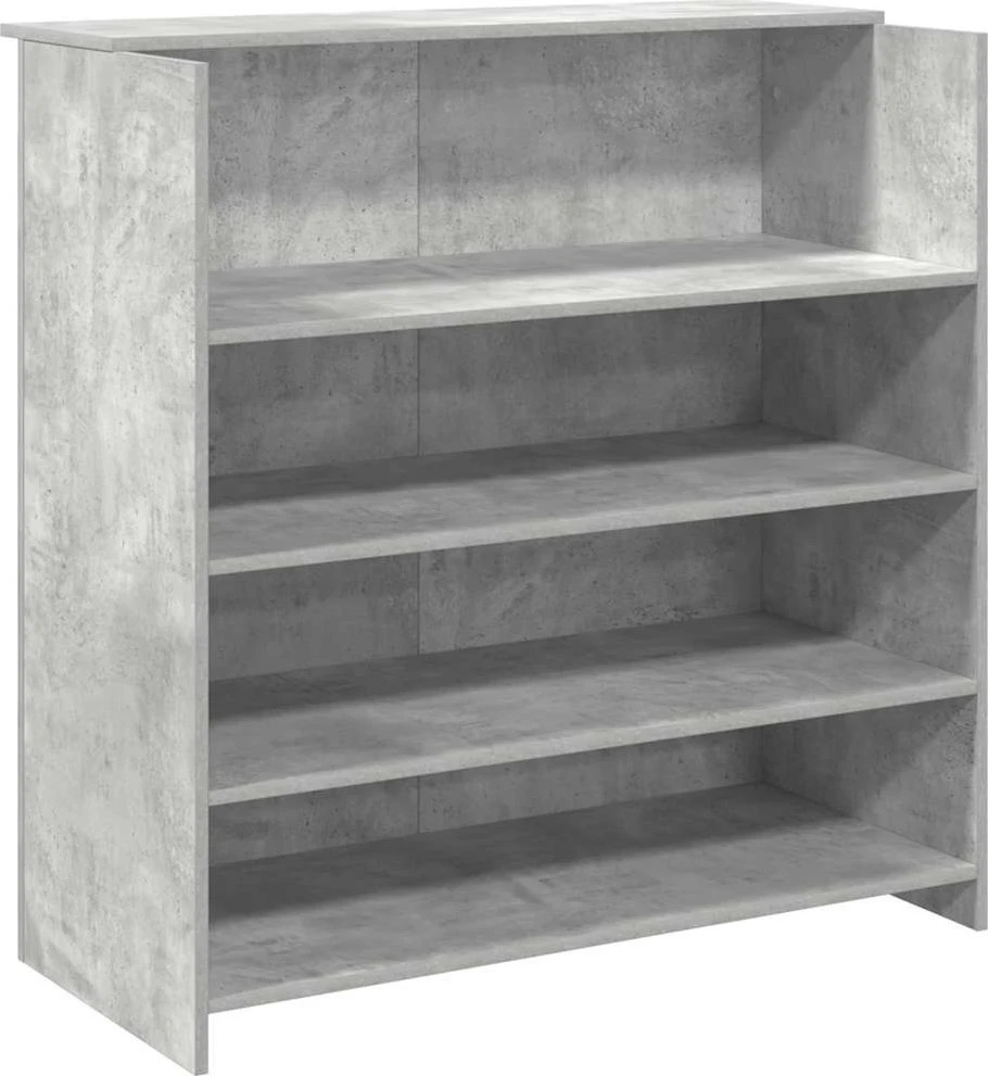 Registratūra, betono pilkas, 100x50x103,5 cm, apdirbta mediena