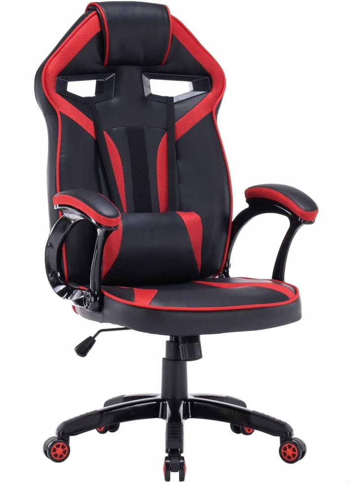 Biurko Rinkinys Biurko Dany Narożne Antracyt / Dąb Artisan + Fotel Drift Raudona