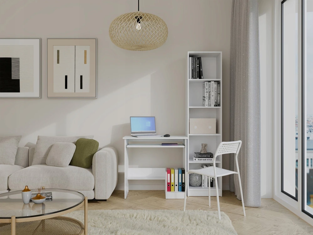 Top E Shop Topeshop ROSA Baltas rašomasis stalas