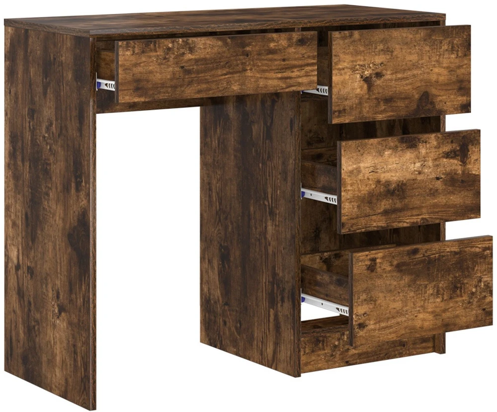 Stalas Rūkyta ąžuolas Apdirbta mediena 90 x 37.5 x 75 cm