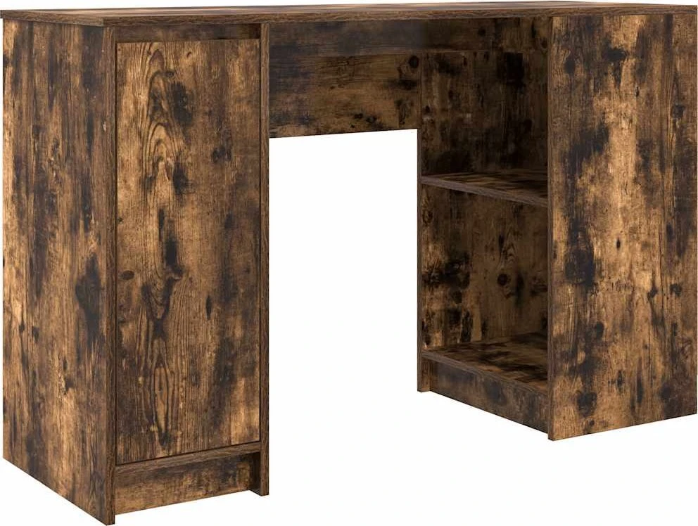 Rašomasis stalas, dūminio ąžuolo, 120x42x76cm, apdirbta mediena