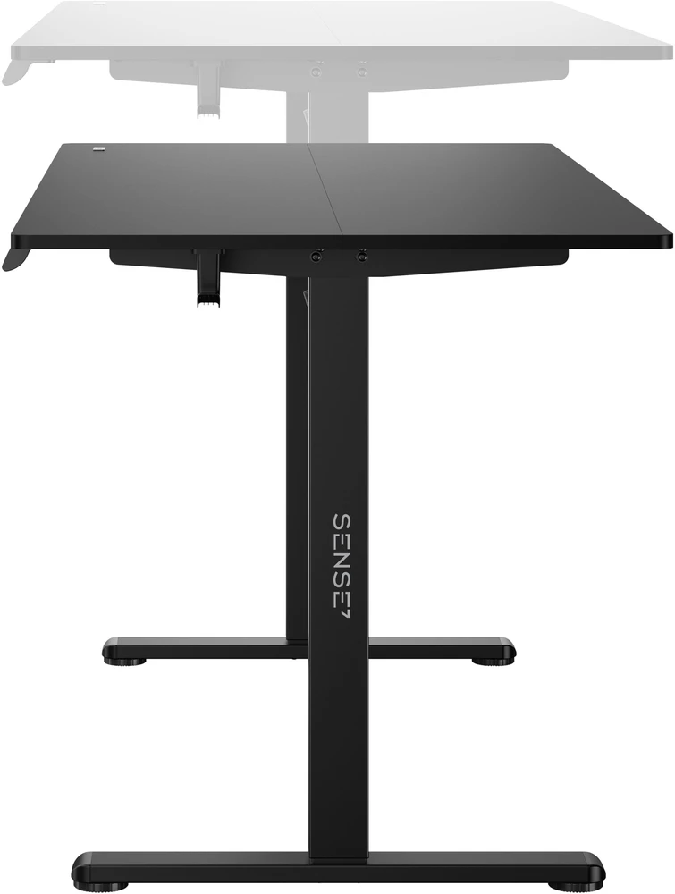 Stalas SENSE7 NOJO LIGHT Juodas 160 cm x 80 cm