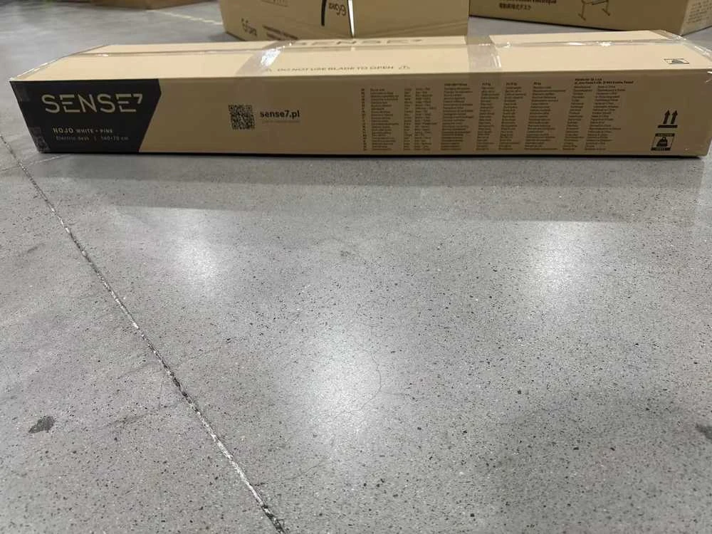 Reguliuojamo aukščio stalas SENSE7 Nojo 140 cmx70 cm, balta/pušies