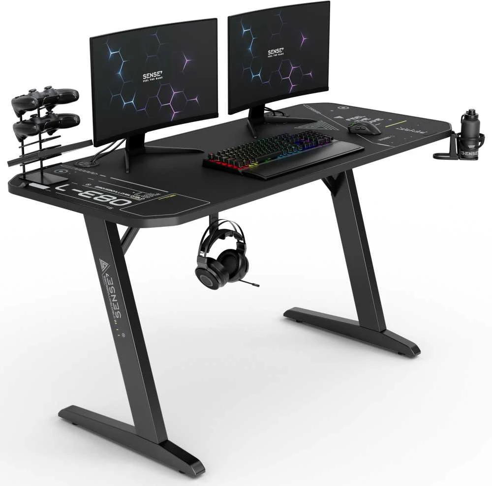 Sense7 NOMAD žaidimų stalas su priedais