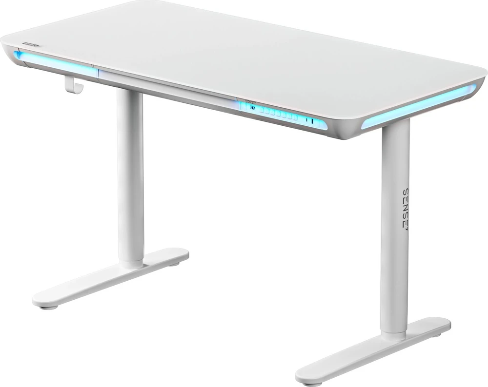 Reguliuojamo aukščio stalas SENSE7 Nomo 120 x 60 cm, Baltas