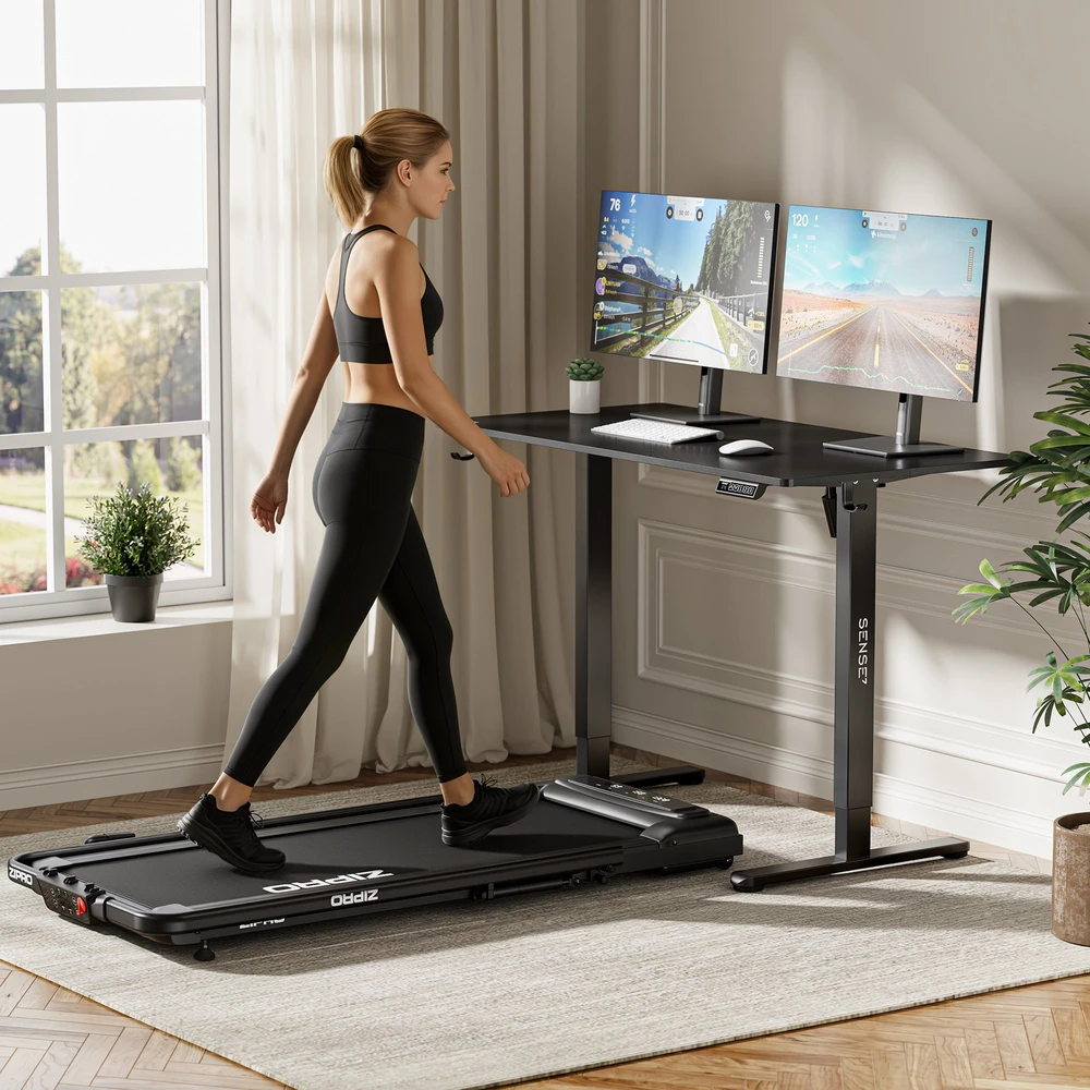 Biurko SENSE7 Elektrinio stalo rėmas Nojo Light Juoda